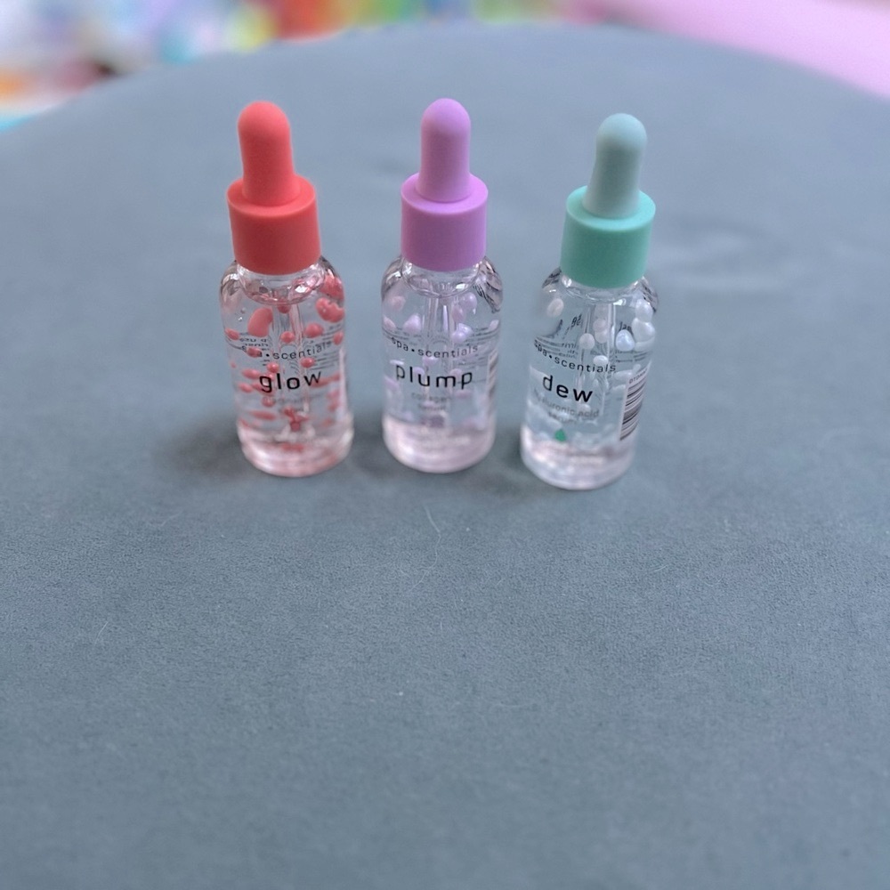 Spa Scentials set of three Glow, Plump, and Dew NEW